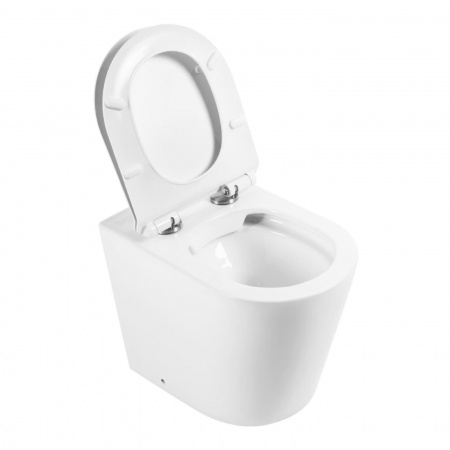 Унитаз приставной безободковый BelBagno FLAY-R