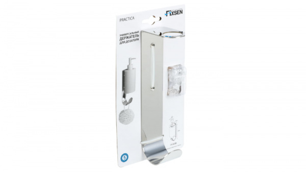 Держатель для дозатора с крючком, хром, Fixsen Practica FX-800B