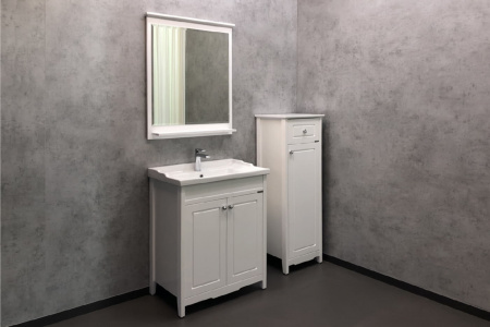 Тумба с раковиной Comforty "Тбилиси-70" белый глянец