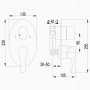 Смеситель Lemark Atlantiss LM3227C для ванны и душа, встраиваемый