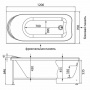 Ванна акриловая Aquanet West 120x70 см