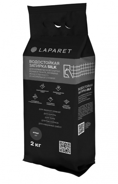 Laparet-fuga Silk, антрацит водостойкая (2 кг)