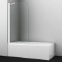 Шторка на ванну WasserKRAFT Leine 35P01-80WHITE Fixed