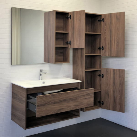 Шкаф-колонна Comforty"Бордо-40" дуб темно-коричневый