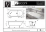Ванна из искусственного камня Veconi Stampo slim 170х75 matt