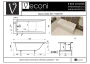 Ванна из искусственного камня Veconi Solita slim 170х75