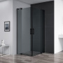 Душевой уголок Cezares SLIDER-A-2-70/80-GRIGIO-NERO