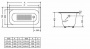 Ванна чугунная Goldman Classic 150x70 см с ножками