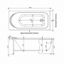 Ванна акриловая Aquanet Nord 140x70 см