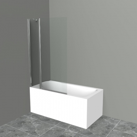 Душевая шторка на ванну BelBagno UNO-V-11-100/150-C-Cr