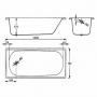 Ванна стальная BLB Europa 120x70 см