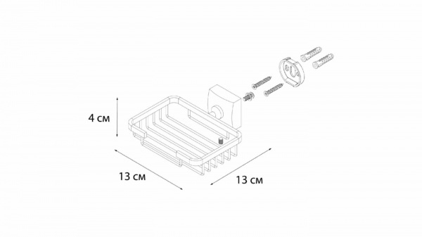 Мыльница решетка Fixsen Kvadro FX-61309