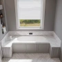 Ванна из искусственного камня Veconi Stampo slim 170х75 matt