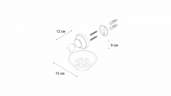Мыльница керамика Fixsen Bogema FX-78508