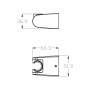 Крепление настенное Lemark LM8083BL поворотное для лейки