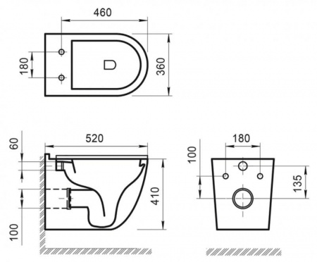 Унитаз подвесной безободковый BelBagno SENSO-R
