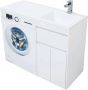 Тумба с раковиной Aquanet Токио 110 R белый (напольная, 1 ящик, 2 дверцы)