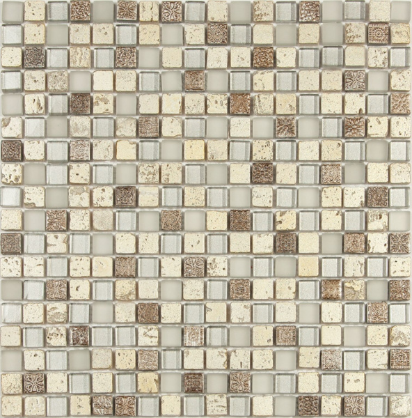 Мозаика стеклянная NS mosaic S-821