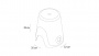 Корзина для белья 2в1 Fixsen Wendy  FX-7073-93 оранжевая