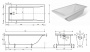 Ванна из искусственного мрамора Эстет Дельта 160x70 см