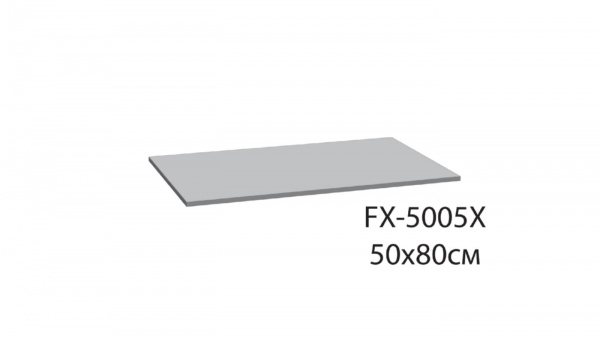 Коврик для ванной Fixsen Visa 1-ый, FX-5005X, серо-голубой, 50х80см