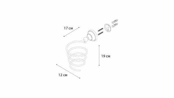 Держатель для фена Fixsen Bogema Gold FX-78519G