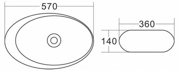 Раковина BelBagno BB1396