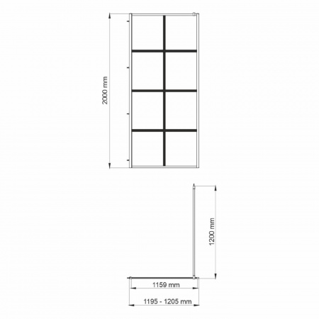 Душевая перегородка WasserKRAFT Glan 66W40